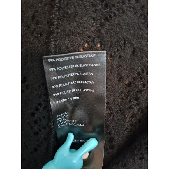 Free People Dress Womens Medium Black Crochet Lace Flare Romantic Neutral Goth - Picture 10 of 10